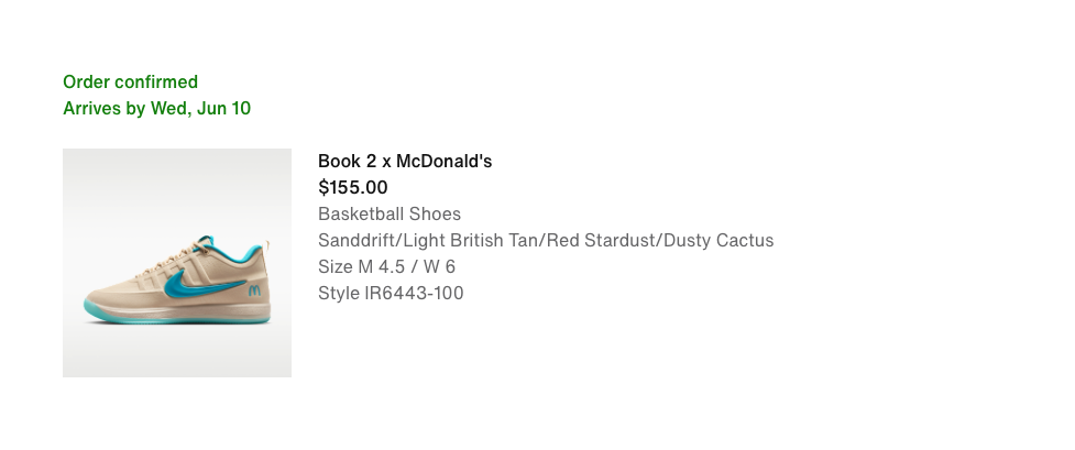 Order's in